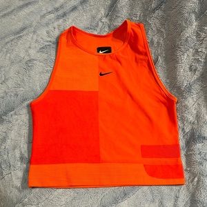 Nike M open-back orange athletic tank